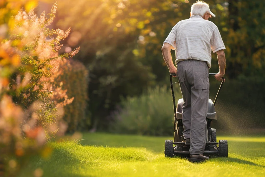 self propelled push lawn mowers